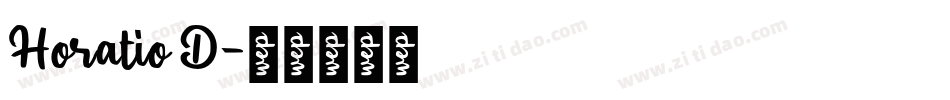 Horatio D字体转换